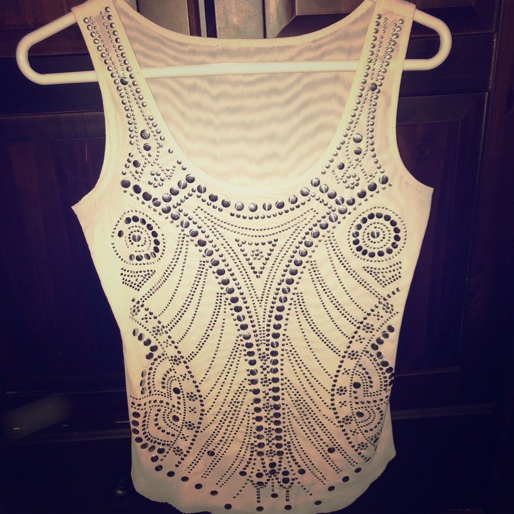 Studded lightweight tank top